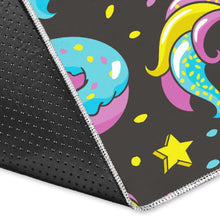 Load image into Gallery viewer, Girly Unicorn Donut Pattern Print Area Rug
