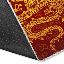 Load image into Gallery viewer, Gold Chinese Dragon Pattern Print Area Rug
