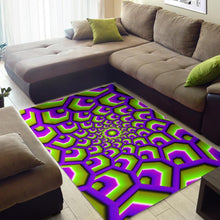 Load image into Gallery viewer, Green Hive Moving Optical Illusion Area Rug

