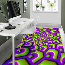 Load image into Gallery viewer, Green Hive Moving Optical Illusion Area Rug
