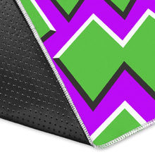 Load image into Gallery viewer, Green Shapes Moving Optical Illusion Area Rug
