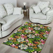 Load image into Gallery viewer, Hawaiian Aloha Tropical Pattern Print Area Rug
