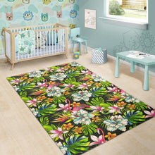 Load image into Gallery viewer, Hawaiian Aloha Tropical Pattern Print Area Rug
