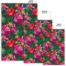 Load image into Gallery viewer, Hawaiian Floral Flowers Pattern Print Area Rug
