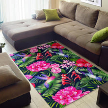 Load image into Gallery viewer, Hawaiian Tropical Birds Pattern Print Area Rug
