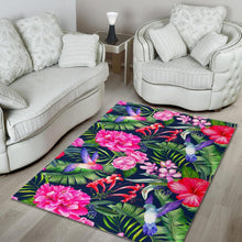 Load image into Gallery viewer, Hawaiian Tropical Birds Pattern Print Area Rug
