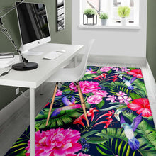 Load image into Gallery viewer, Hawaiian Tropical Birds Pattern Print Area Rug
