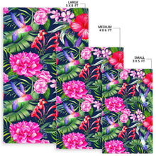 Load image into Gallery viewer, Hawaiian Tropical Birds Pattern Print Area Rug
