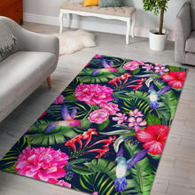 Load image into Gallery viewer, Hawaiian Tropical Birds Pattern Print Area Rug
