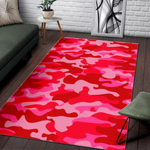 Load image into Gallery viewer, Hot Pink Camouflage Print Area Rug
