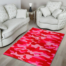 Load image into Gallery viewer, Hot Pink Camouflage Print Area Rug
