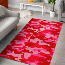 Load image into Gallery viewer, Hot Pink Camouflage Print Area Rug
