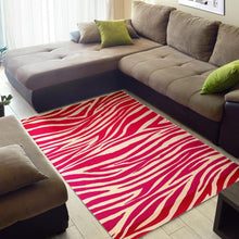 Load image into Gallery viewer, Hot Pink Zebra Pattern Print Area Rug
