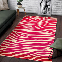 Load image into Gallery viewer, Hot Pink Zebra Pattern Print Area Rug
