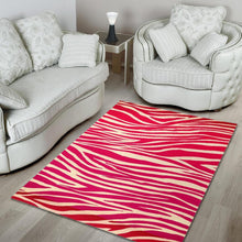 Load image into Gallery viewer, Hot Pink Zebra Pattern Print Area Rug
