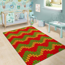 Load image into Gallery viewer, Knitted Reggae Pattern Print Area Rug
