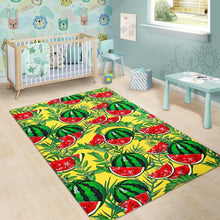 Load image into Gallery viewer, Leaf Watermelon Pieces Pattern Print Area Rug
