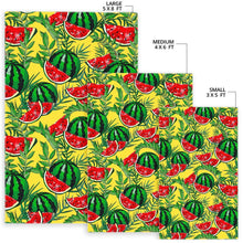 Load image into Gallery viewer, Leaf Watermelon Pieces Pattern Print Area Rug
