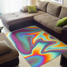 Load image into Gallery viewer, Liquid Holographic Trippy Print Area Rug

