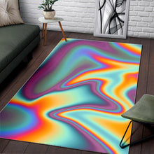 Load image into Gallery viewer, Liquid Holographic Trippy Print Area Rug

