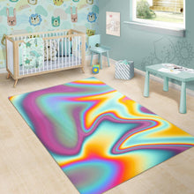 Load image into Gallery viewer, Liquid Holographic Trippy Print Area Rug
