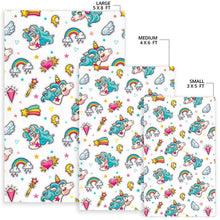 Load image into Gallery viewer, Little Girly Unicorn Pattern Print Area Rug
