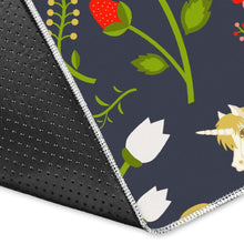 Load image into Gallery viewer, Magic Floral Unicorn Pattern Print Area Rug
