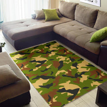 Load image into Gallery viewer, Military Camouflage Print Area Rug

