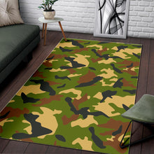 Load image into Gallery viewer, Military Camouflage Print Area Rug
