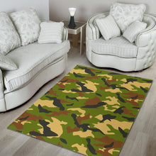 Load image into Gallery viewer, Military Camouflage Print Area Rug
