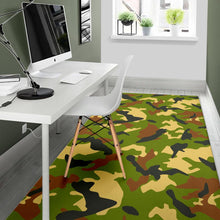 Load image into Gallery viewer, Military Camouflage Print Area Rug
