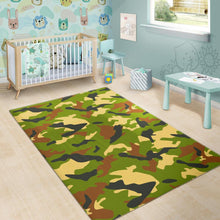 Load image into Gallery viewer, Military Camouflage Print Area Rug
