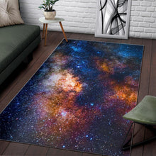 Load image into Gallery viewer, Milky Way Universe Galaxy Space Print Area Rug
