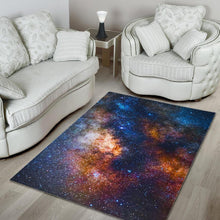 Load image into Gallery viewer, Milky Way Universe Galaxy Space Print Area Rug
