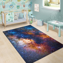 Load image into Gallery viewer, Milky Way Universe Galaxy Space Print Area Rug
