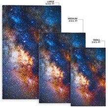 Load image into Gallery viewer, Milky Way Universe Galaxy Space Print Area Rug
