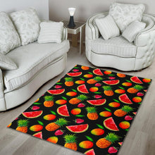 Load image into Gallery viewer, Mix Fruit Pineapple Pattern Print Area Rug
