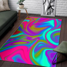 Load image into Gallery viewer, Neon Psychedelic Trippy Print Area Rug
