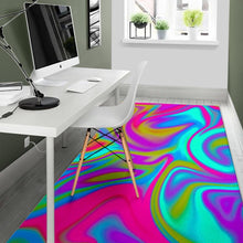 Load image into Gallery viewer, Neon Psychedelic Trippy Print Area Rug
