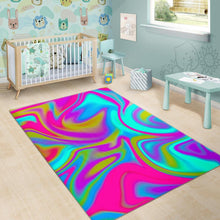 Load image into Gallery viewer, Neon Psychedelic Trippy Print Area Rug
