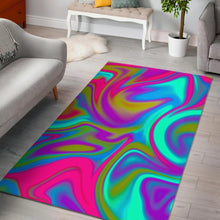 Load image into Gallery viewer, Neon Psychedelic Trippy Print Area Rug
