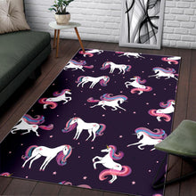 Load image into Gallery viewer, Night Girly Unicorn Pattern Print Area Rug
