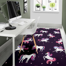 Load image into Gallery viewer, Night Girly Unicorn Pattern Print Area Rug
