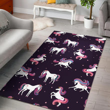 Load image into Gallery viewer, Night Girly Unicorn Pattern Print Area Rug
