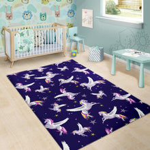Load image into Gallery viewer, Night Winged Unicorn Pattern Print Area Rug
