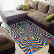 Load image into Gallery viewer, Octagonal Psychedelic Optical Illusion Area Rug
