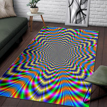 Load image into Gallery viewer, Octagonal Psychedelic Optical Illusion Area Rug
