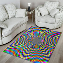 Load image into Gallery viewer, Octagonal Psychedelic Optical Illusion Area Rug
