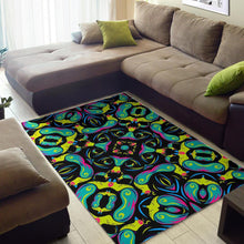 Load image into Gallery viewer, Ornament Psychedelic Trippy Print Area Rug
