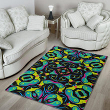 Load image into Gallery viewer, Ornament Psychedelic Trippy Print Area Rug
